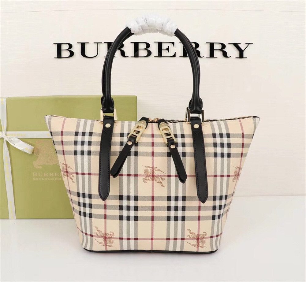 Réplica 1:1 del bolso Burberry con asa superior para mujer (BUB12)